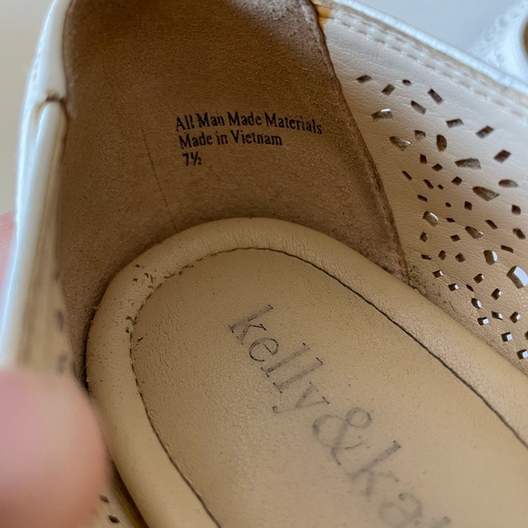 Kelly & Katie White Weave Heels Size 7.5 EUC - Picture 8 of 8